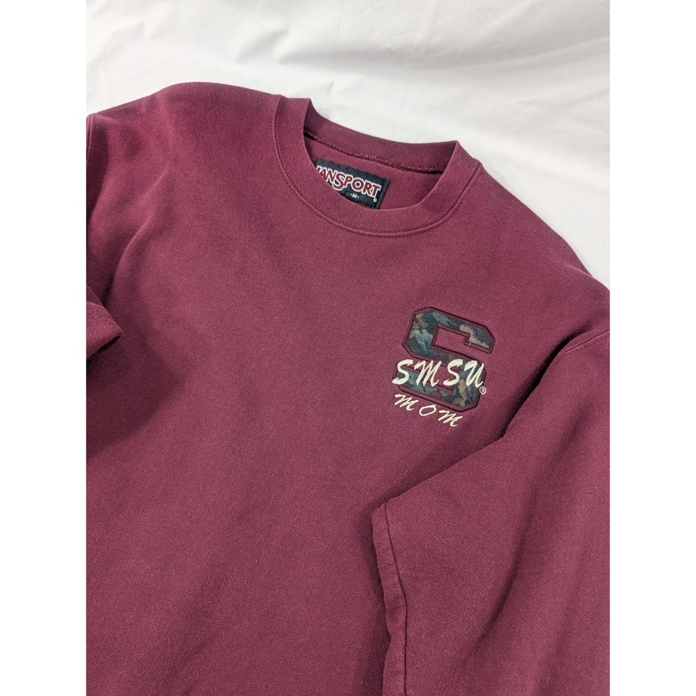VINTAGE SMSU SOUTHWEST MISSOURI STATE CREWNECK SWEATSHIRT JANSPORT MED MOM